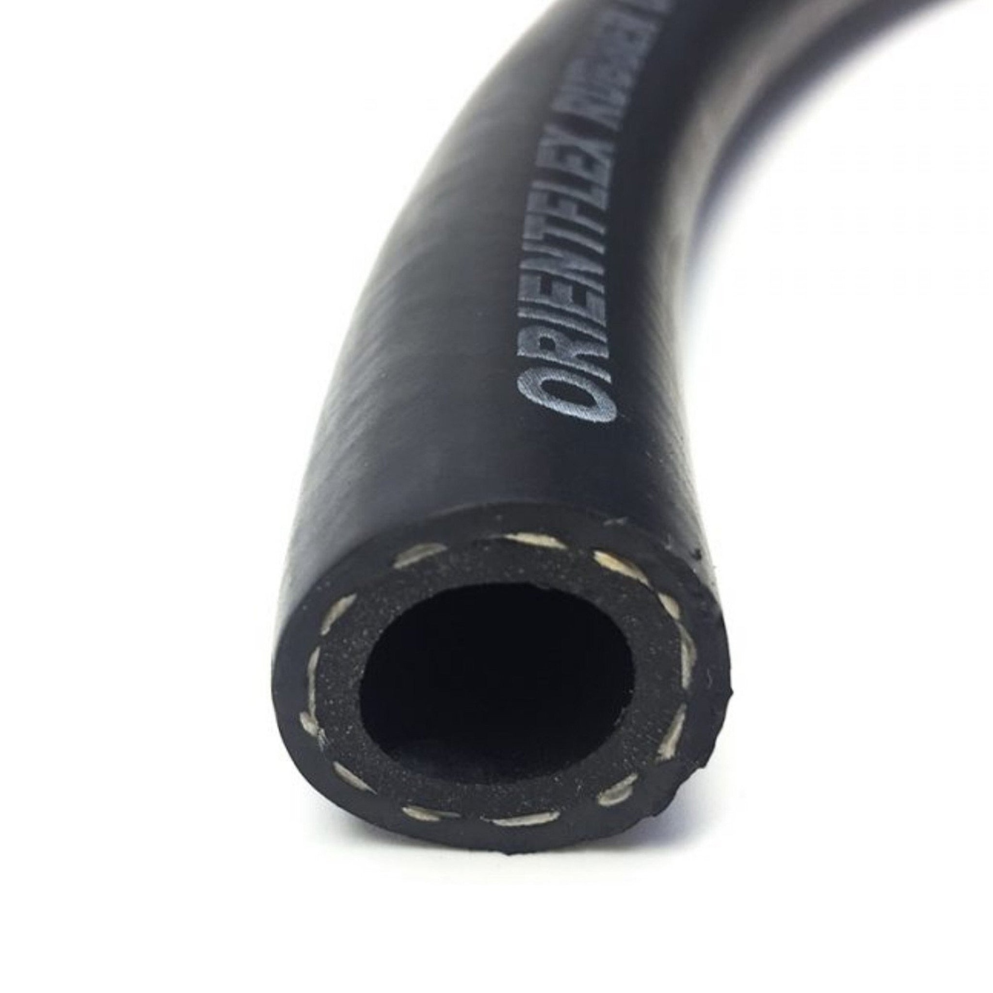 Fuel Hose Flexible - Reinforced Rubber Black ID-Ø 3mm / OD-Ø 9.5mm